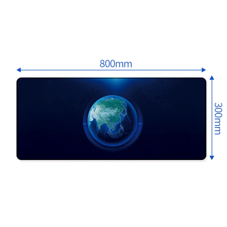 YINDIAO Large Rubber Mouse Pad Anti-skid Gaming Office Desk Pad Keyboard Mat, Size: 800x300mm (Earth) - Computer & Networking by YINDIAO | Online Shopping UK | buy2fix