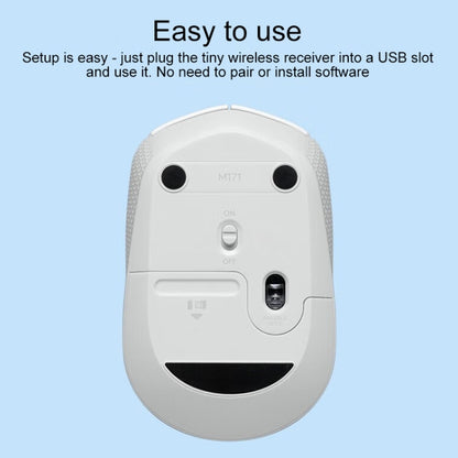 Logitech M172 1000DPI 2.4GHz Wireless Mouse (White) - Wireless Mice by Logitech | Online Shopping UK | buy2fix