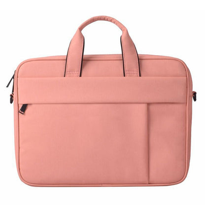 DJ03 Waterproof Anti-scratch Anti-theft One-shoulder Handbag for 14.1 inch Laptops, with Suitcase Belt(Pink) - Computer & Networking by buy2fix | Online Shopping UK | buy2fix