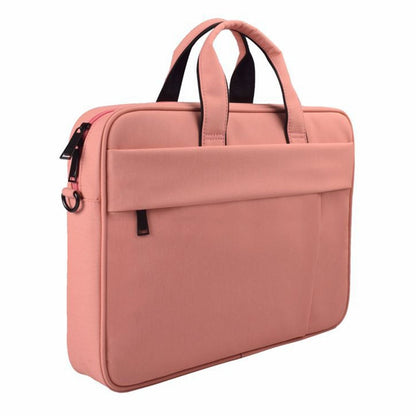 DJ03 Waterproof Anti-scratch Anti-theft One-shoulder Handbag for 15.6 inch Laptops, with Suitcase Belt(Pink) - 15.6 - 17 inch by buy2fix | Online Shopping UK | buy2fix