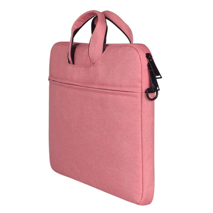 ST01S Waterproof Oxford Cloth Hidden Portable Strap One-shoulder Handbag for 14.1 inch Laptops(Pink) - 14.1 inch by buy2fix | Online Shopping UK | buy2fix