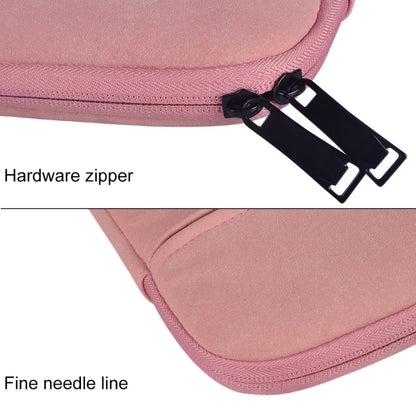 ST06 Waterproof PU Leather Zipper Hidden Portable Strap One-shoulder Handbag for 14.1 inch Laptops, with Suitcase Belt (Pink) - 14.1 inch by buy2fix | Online Shopping UK | buy2fix