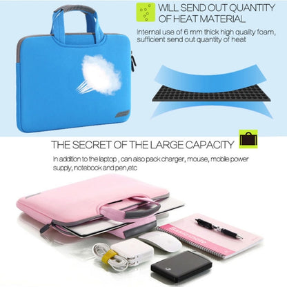 12 inch Portable Air Permeable Handheld Sleeve Bag for MacBook, Lenovo and other Laptops, Size:32x21x2cm(Magenta) - 12.1 inch by buy2fix | Online Shopping UK | buy2fix