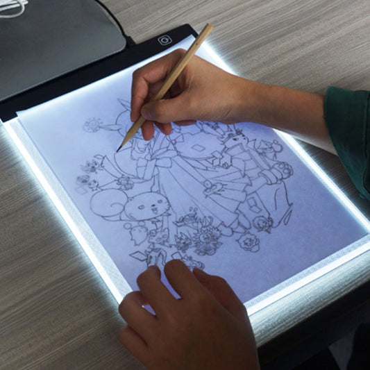 5W 5V LED Three Level of Brightness Dimmable A4 Acrylic Copy Boards Anime Sketch Drawing Sketchpad - Consumer Electronics by buy2fix | Online Shopping UK | buy2fix