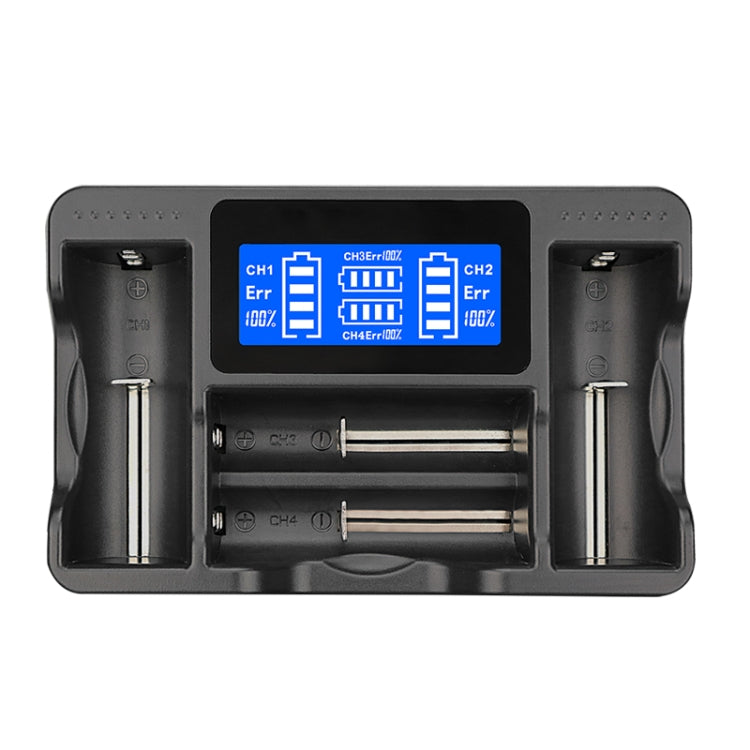 YS-4 Universal 18650 26650 Smart LCD Four Battery Charger with Micro USB Output for 18490/18350/17670/17500/16340 RCR123/14500/10440/A/AA/AAA - Consumer Electronics by buy2fix | Online Shopping UK | buy2fix