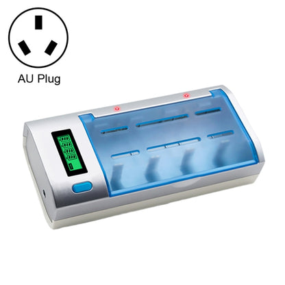 AC 100-240V 4 Slot Battery Charger for AA & AAA & C / D Size Battery, with LCD Display, AU Plug - Consumer Electronics by buy2fix | Online Shopping UK | buy2fix