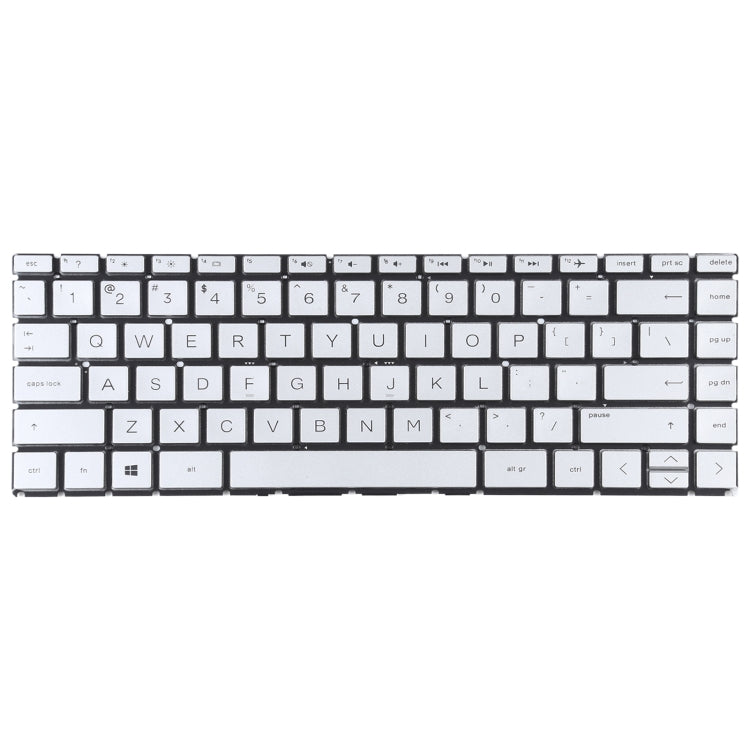 For HP Pavilion x360 14-CK 14-CD 14-CE 14-CM 14-DG US Version Keyboard (Silver) - Computer & Networking by buy2fix | Online Shopping UK | buy2fix