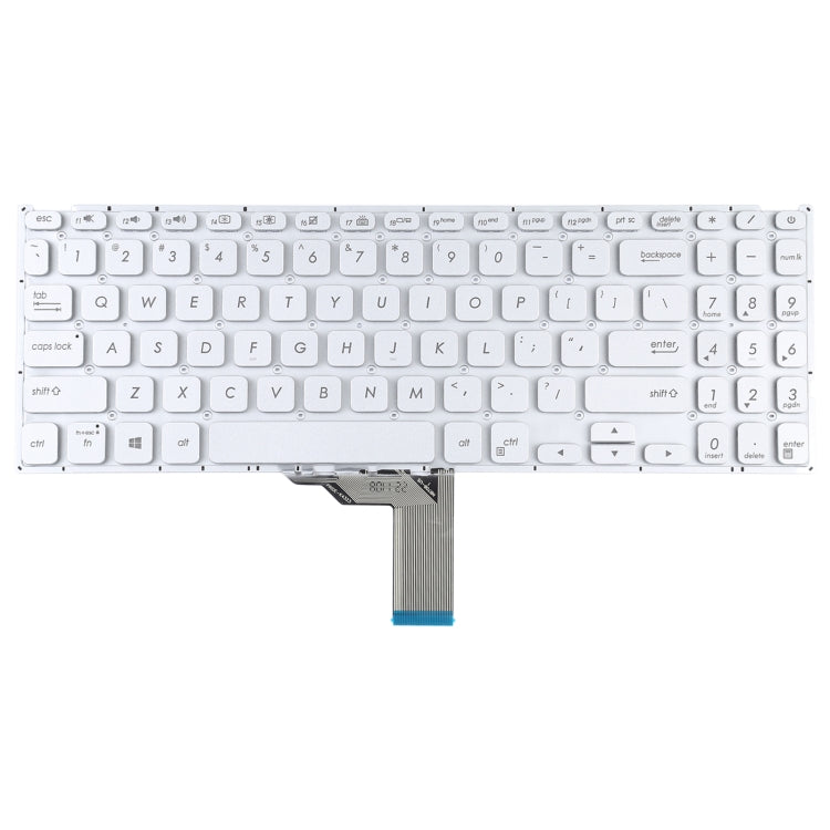 For Asus Vivobook X512 X512D X512DA X512F X512FA X512U US Version Keyboard with Backlight (Silver) - Computer & Networking by buy2fix | Online Shopping UK | buy2fix