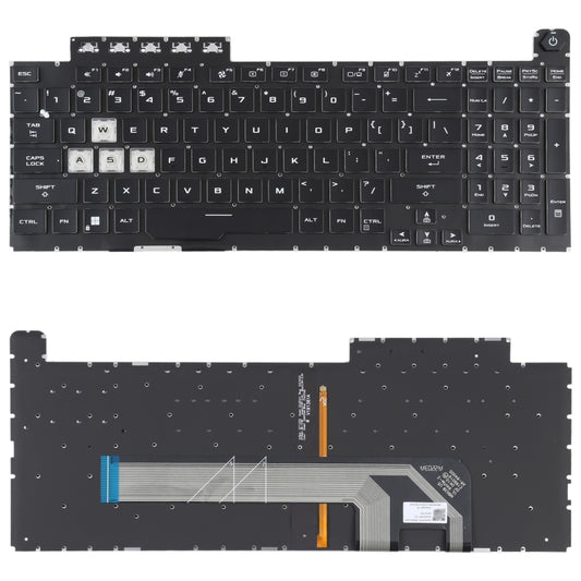 For Asus TUF Gaming F15 FX506 FA506 US Version Keyboard with Backlight - Computer & Networking by buy2fix | Online Shopping UK | buy2fix