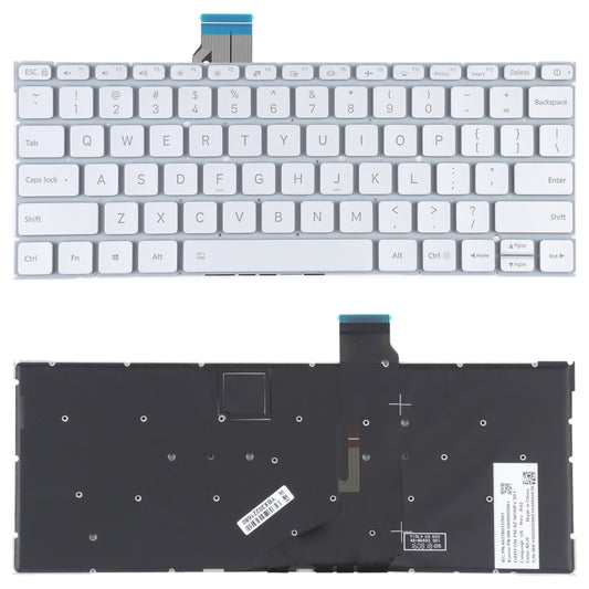 For Xiaomi Mi Notebook Air 12.5 US Version Keyboard with Backlight (Silver) - Computer & Networking by buy2fix | Online Shopping UK | buy2fix