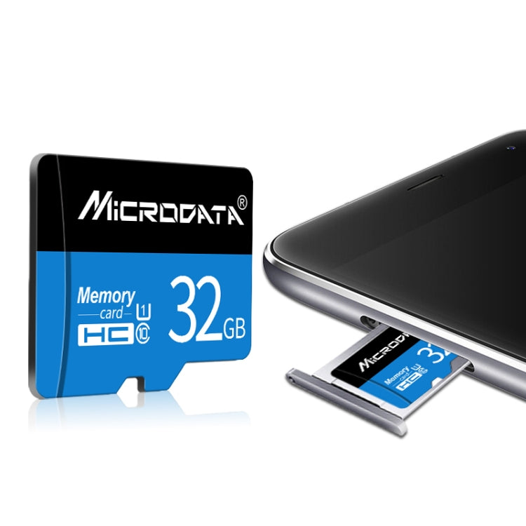 MICRODATA 32GB U1 Blue and Black TF(Micro SD) Memory Card - Micro SD Card by MiCRODATA | Online Shopping UK | buy2fix