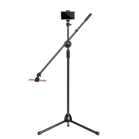 Desktop Mobile Phone Overhead Bracket Photography Micro-Course Video Recording Live Broadcasting Tripod,Dual-camera Setup - Consumer Electronics by buy2fix | Online Shopping UK | buy2fix