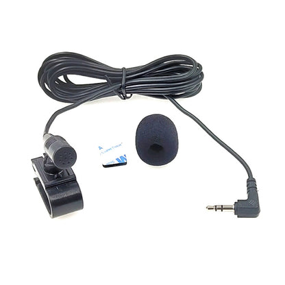 ZJ025MR Stick-on Clip-on Lavalier Stereo Microphone for Car GPS / Bluetooth Enabled Audio DVD External Mic, Cable Length: 3m, 90 Degree Elbow 3.5mm Jack - Microphone by buy2fix | Online Shopping UK | buy2fix