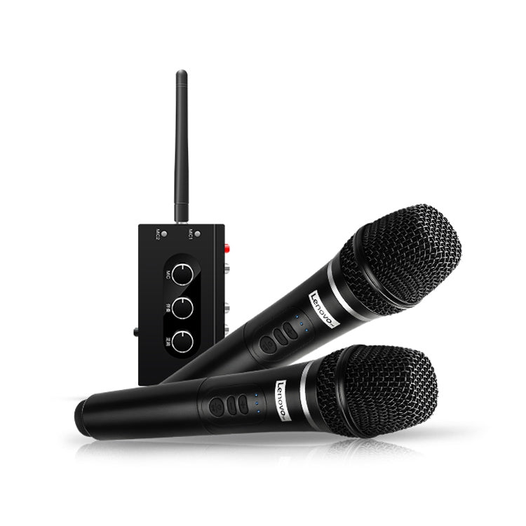 Original Lenovo TW01C TV K Song Dual Wireless Microphone with Sound Card Set - Consumer Electronics by Lenovo | Online Shopping UK | buy2fix