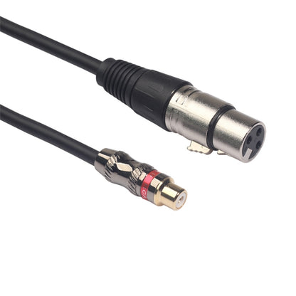 TR026K18-03 RCA Female to XLR Female Audio Cable, Length: 0.3m - Microphone Audio Cable & Connector by buy2fix | Online Shopping UK | buy2fix