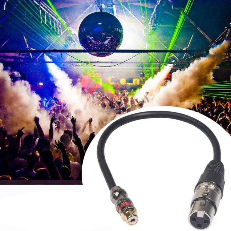 TR026K18-03 RCA Female to XLR Female Audio Cable, Length: 0.3m - Microphone Audio Cable & Connector by buy2fix | Online Shopping UK | buy2fix