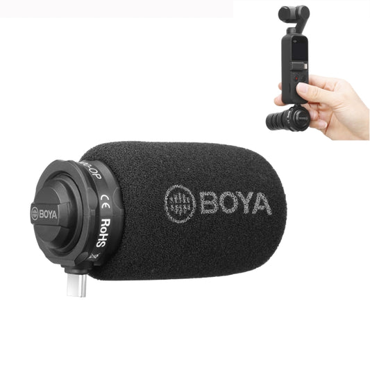 BOYA BY-DM100-OP For DJI OSMO Pocket Camera Dedicated Digital Condenser Microphone (Black) - Consumer Electronics by BOYA | Online Shopping UK | buy2fix