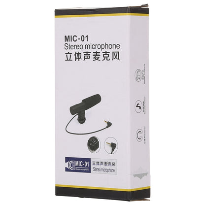 MIC-02 30-18000Hz Rate Sound Clear Stereo Microphone for Smartphone, Cable Length: 28cm - Consumer Electronics by buy2fix | Online Shopping UK | buy2fix