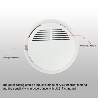 SS-168 First Alert Battery-Operated Fire Smoke Alarm Detector(White) - Security by buy2fix | Online Shopping UK | buy2fix
