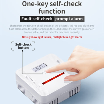 XY-S510COM 2 in 1 Carbon Monoxide Smoke Composite Alarm Detector without Battery - Security by buy2fix | Online Shopping UK | buy2fix