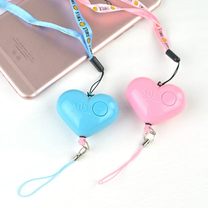 Heart Style Emergency Personal Alarm Key Chain with SOS & LED Light for Women / Kids / Girls / Superior, Random Color Delivery - Security by buy2fix | Online Shopping UK | buy2fix