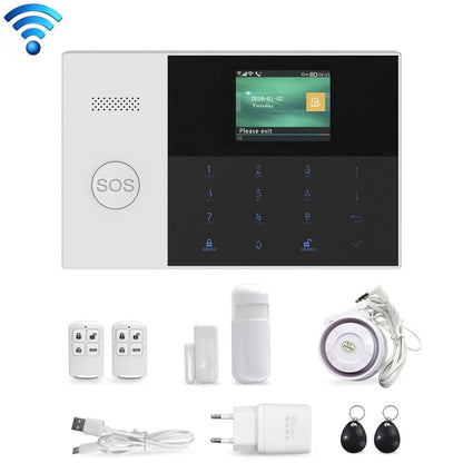 PG-105-GSM GSM/GPRS + WiFi Intelligent Alarm System with Touch Keypad & LCD Screen & RFID function - Security by buy2fix | Online Shopping UK | buy2fix