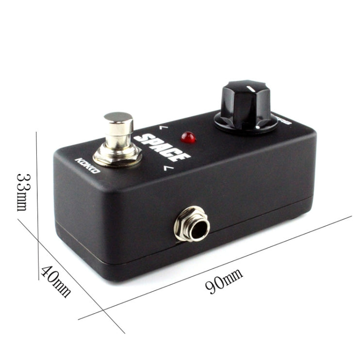 KOKKO FRB2 Mini Electric Guitar Reverb Sound Monoblock Effects Pedal Space(Black) - Guitar Tuner Accessories by KOKKO | Online Shopping UK | buy2fix