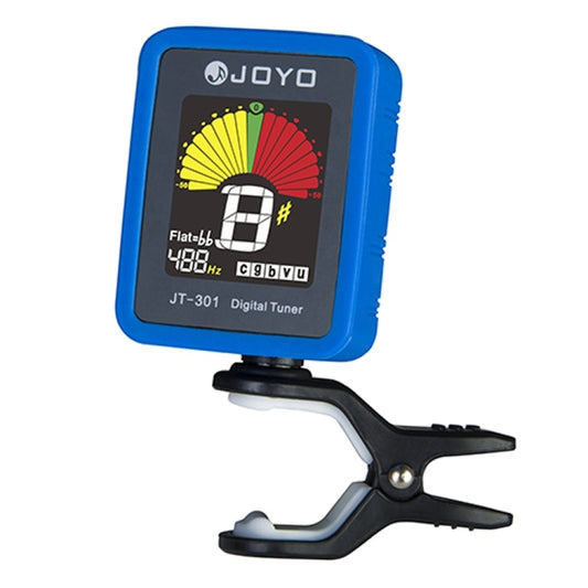 JOYO JT-301 Clip-on Electric Digital Tuner Universal Portable with Silica Gel Cover for Guitar Chromatic Bass Ukulele Violin (Blue) - Stringed Instruments by JOYO | Online Shopping UK | buy2fix
