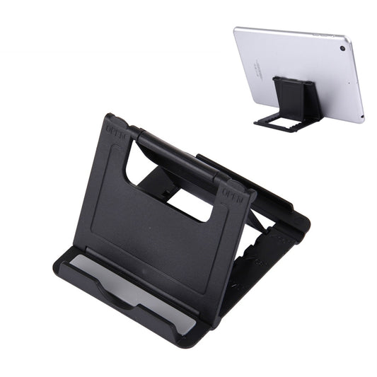 Universal Foldable Mini Phone Holder Stand, Size: 8.3 x 7.1 x 0.7 cm, For iPhone, Samsung, Huawei, Xiaomi, HTC and Other Smartphone, Tablets(Black) - Desktop Holder by buy2fix | Online Shopping UK | buy2fix