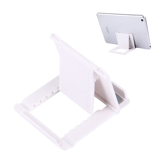 Universal Foldable Mini Phone Holder Stand, Size: 8.3 x 7.1 x 0.7 cm, For iPhone, Samsung, Huawei, Xiaomi, HTC and Other Smartphone, Tablets(White) - Desktop Holder by buy2fix | Online Shopping UK | buy2fix
