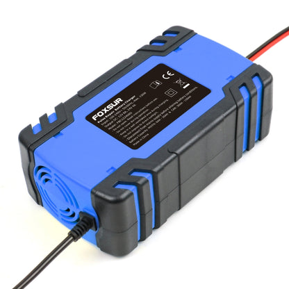 FOXSUR 12V-24V Car Motorcycle Truck Repair Battery Charger AGM Charger, UK Plug (Blue) - Battery Charger by FOXSUR | Online Shopping UK | buy2fix