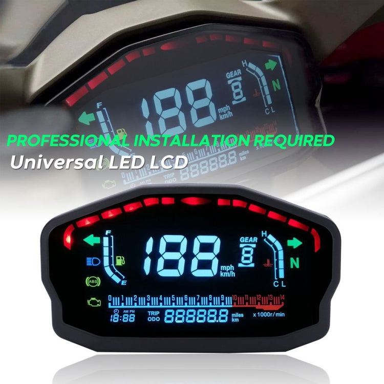 Speedpark Universal Motorcycle Modified LCD Speedometer Digital Backlight Odometer - Others by Speedpark | Online Shopping UK | buy2fix