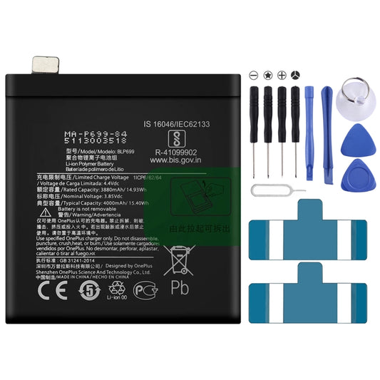 4000mAh BLP699 for OnePlus 7 Pro Li-ion Polymer Battery - For OnePlus by buy2fix | Online Shopping UK | buy2fix
