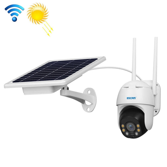 ESCAM QF130 1080P IP66 Waterproof WiFi IP Camera with Solar Panel & Battery, Support Night Vision & Motion Detection & Two Way Audio & TF Card & PTZ Control - Security by ESCAM | Online Shopping UK | buy2fix