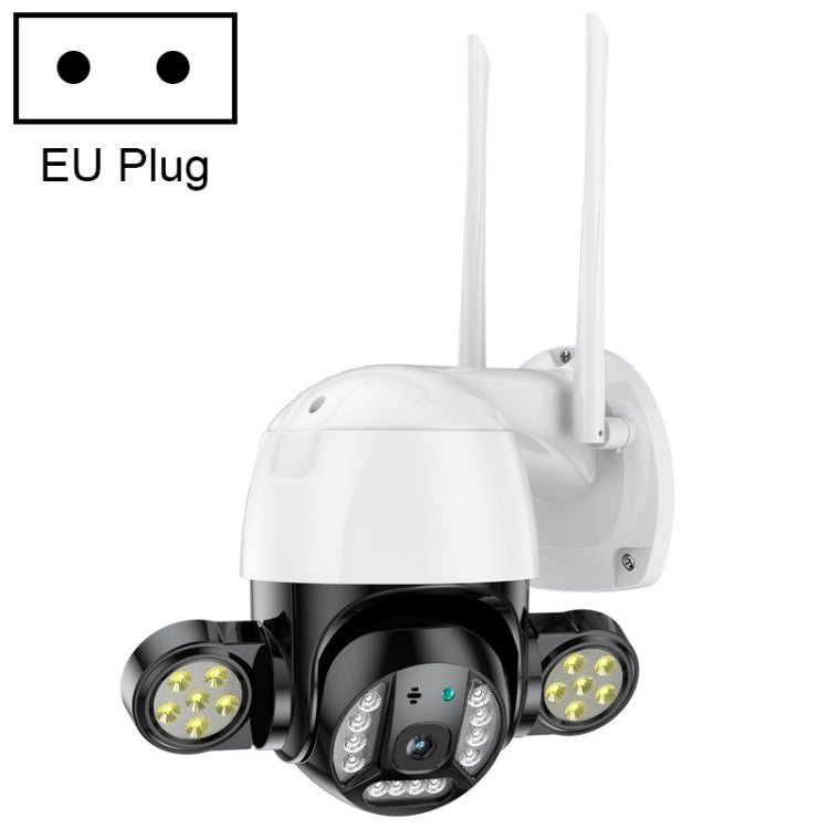 QX55 3.0 Million Pixels IP65 Waterproof 2.4G Wireless IP Camera, Support Motion Detection & Two-way Audio & Night Vision & TF Card, EU Plug - Security by buy2fix | Online Shopping UK | buy2fix