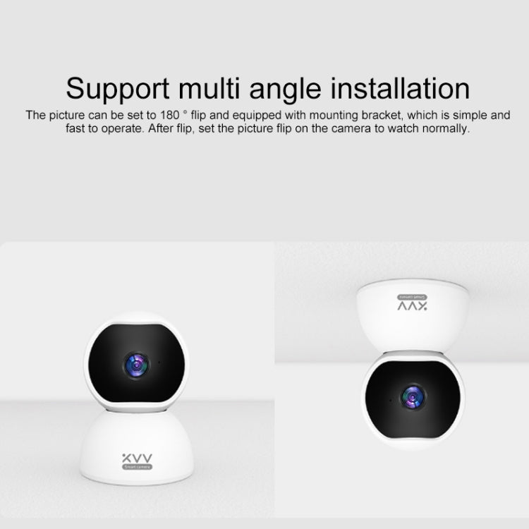 Original Xiaomi Youpin XVV-3620W-Q12 XIAOVV 1080P Home Indoor Smart Security PTZ Wifi IP Camera Baby Monitor, US Plug (White) - Security by Xiaomi | Online Shopping UK | buy2fix