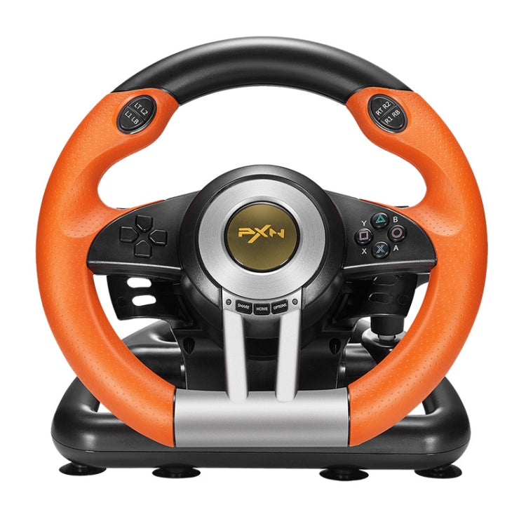 PXN-V3 Racing Game Steering Wheel for PC / PS3 / 4 / xbox one / switch(Orange) - Gamepads by buy2fix | Online Shopping UK | buy2fix