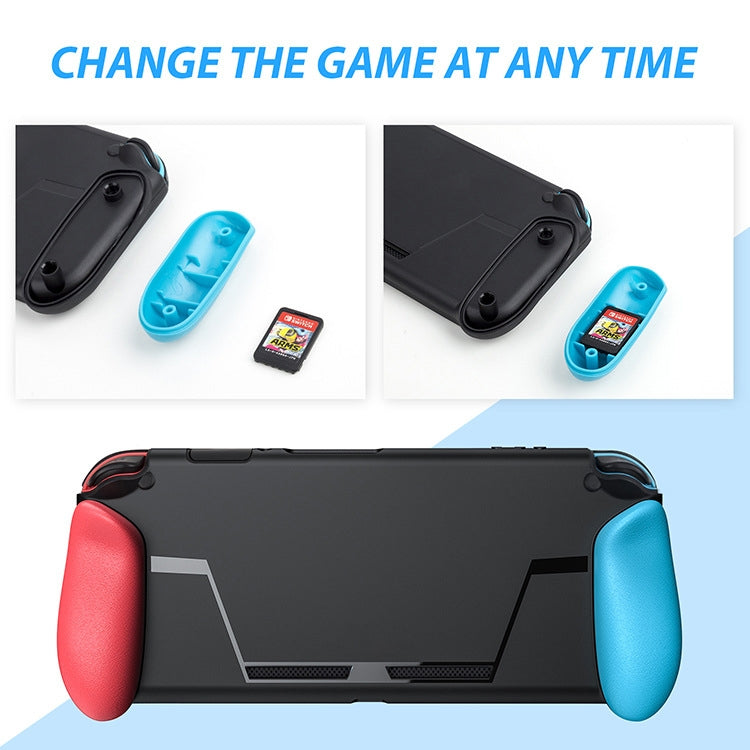 TPU Shell Handle Grip with Game Card Slot Anti-Shock Cover Silicone Case for Nintendo Switch - Cases by buy2fix | Online Shopping UK | buy2fix