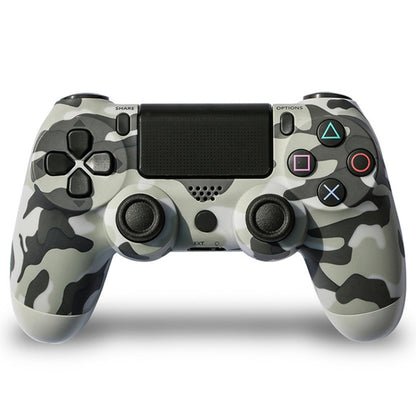 Camouflage Wireless Bluetooth Game Handle Controller with Lamp for PS4, US Version(Grey) - Gamepads by buy2fix | Online Shopping UK | buy2fix