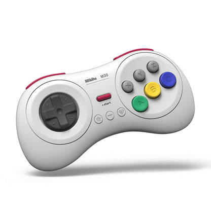 8BitDo M30 Bluetooth Gamepad for Nintendo Switch, Mac OS, Android, Steam, Windows (White) - Controller Gamepad by 8BitDo | Online Shopping UK | buy2fix