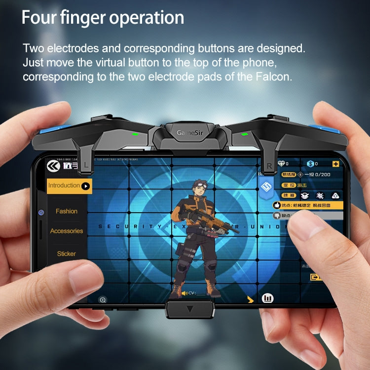 GameSir F4 Foldable Eagle Wing Shaped Physical Direct Connect Capacitor Gamepad Compatible with IOS & Android System Devices - GameSir Accessories by GameSir | Online Shopping UK | buy2fix
