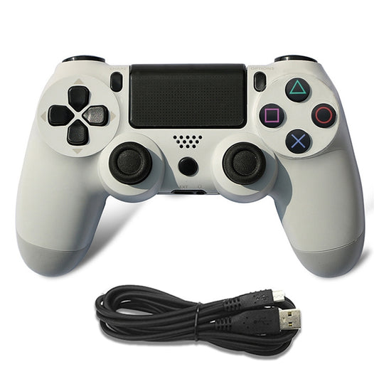 For PS4 Wired Game Controller Gamepad(White) - Gamepads by buy2fix | Online Shopping UK | buy2fix