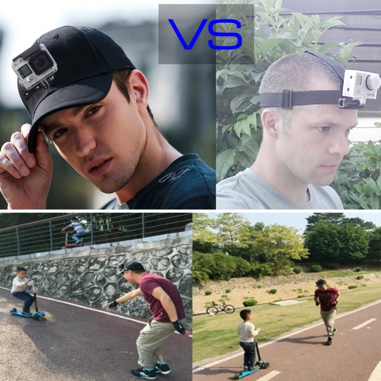 Outdoor Sun Hat Topi Baseball Cap with Camera Stand Holder Mount for GoPro & SJCAM & Xiaomi Xiaoyi Sport Action Camera - DJI & GoPro Accessories by buy2fix | Online Shopping UK | buy2fix