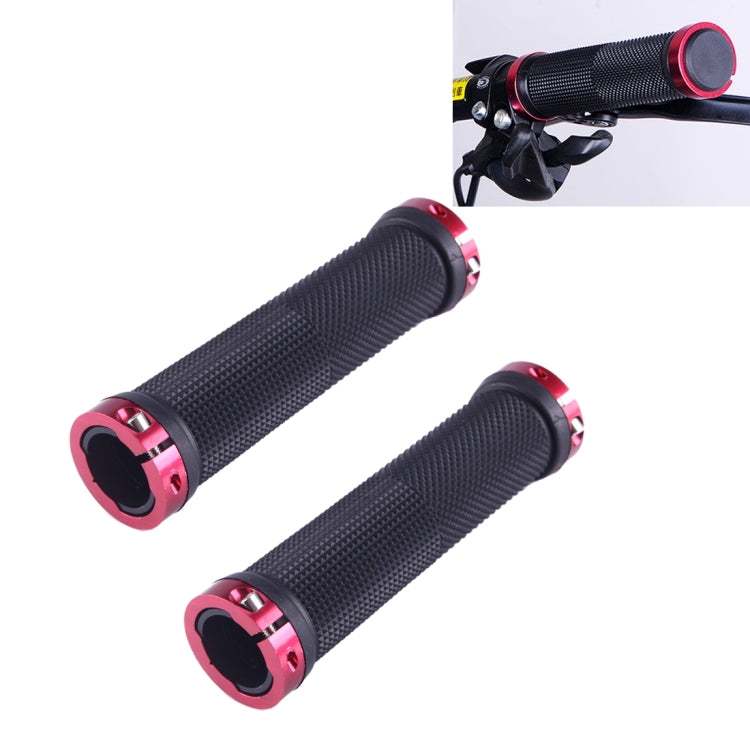 OQSPORT 2 PCS Bike Hand Grips Bilateral Lock Straight Barrel MTB Bicycle Anti-slip Handlebar Grips - Outdoor & Sports by buy2fix | Online Shopping UK | buy2fix