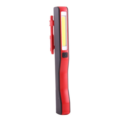 100LM High Brightness Pen Shape Work Light / Flashlight, White Light , COB LED 2-Modes with 90 Degree Rotatable Magnetic Pen Clip(Red) - LED Flashlight by buy2fix | Online Shopping UK | buy2fix