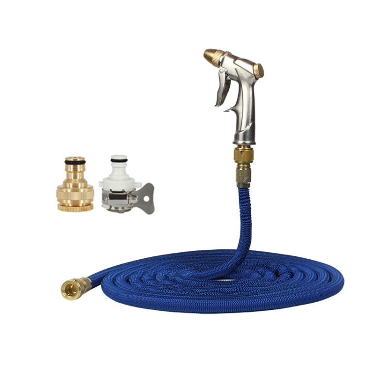 75FT 7.5m Car High Pressure Washing Tool Telescopic Water Pipe Set(Blue) - Car washing supplies by buy2fix | Online Shopping UK | buy2fix