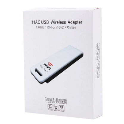 2.4GHz / 5GHz Dual-Band Support 802.11ac USB WiFi Wireless Adapter - USB Network Adapter by buy2fix | Online Shopping UK | buy2fix