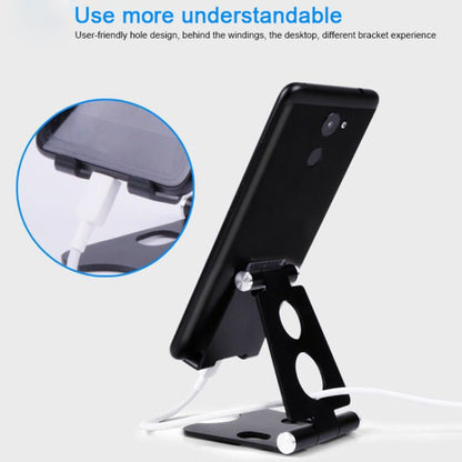 ROOSTAND R2 Aluminum Alloy Mobile Desktop Tablet Bracket Double Folding Lazy Artifact, Size: 6.4x7x9cm(Silver) - Desktop Holder by buy2fix | Online Shopping UK | buy2fix