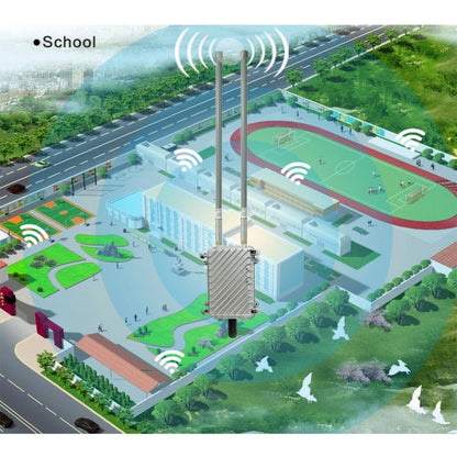 COMFAST CF-WA700 Qualcomm AR9341 300Mbps/s Outdoor Wireless Network Bridge with Dual Antenna 48V POE Adapter & AP / Router Mode, Classfication Function, 85 Devices Connecting Synchronously - Network Hardware by COMFAST | Online Shopping UK | buy2fix