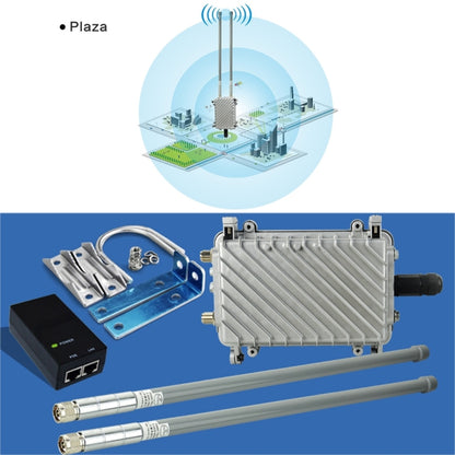 COMFAST CF-WA700 Qualcomm AR9341 300Mbps/s Outdoor Wireless Network Bridge with Dual Antenna 48V POE Adapter & AP / Router Mode, Classfication Function, 85 Devices Connecting Synchronously - Network Hardware by COMFAST | Online Shopping UK | buy2fix